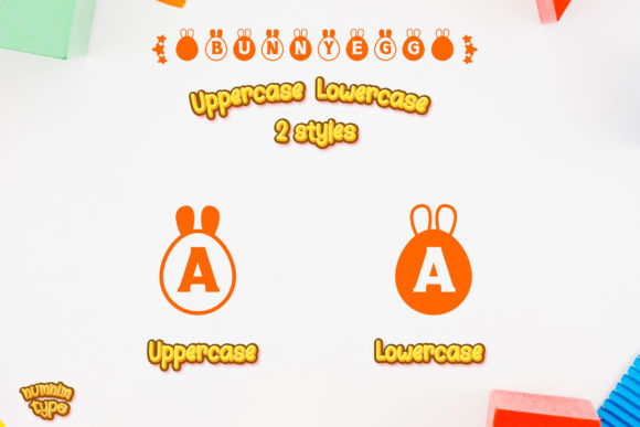 Easter Bunny Egg Font - Preview 1