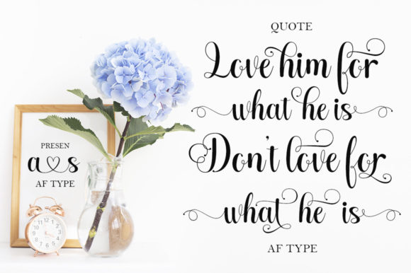 Halgeta Lovely Script Font PNG with transparent background - Preview 3