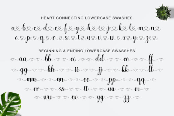 Halgeta Lovely Script Font PNG with transparent background - Preview 5