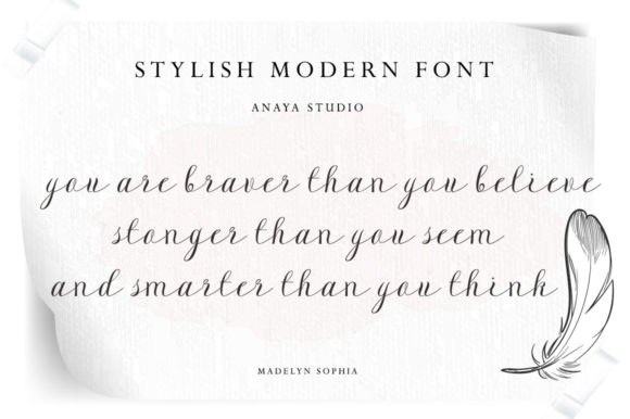 Madelyn Sophia Font PNG with transparent background - Preview 1