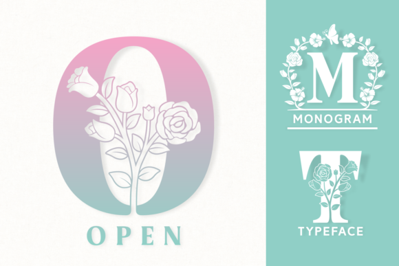 Open Decorative Font By Situjuh