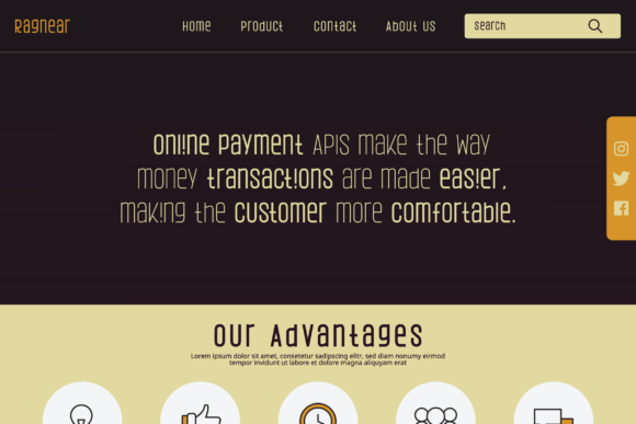 Ragnear Display Version Font font preview - 4