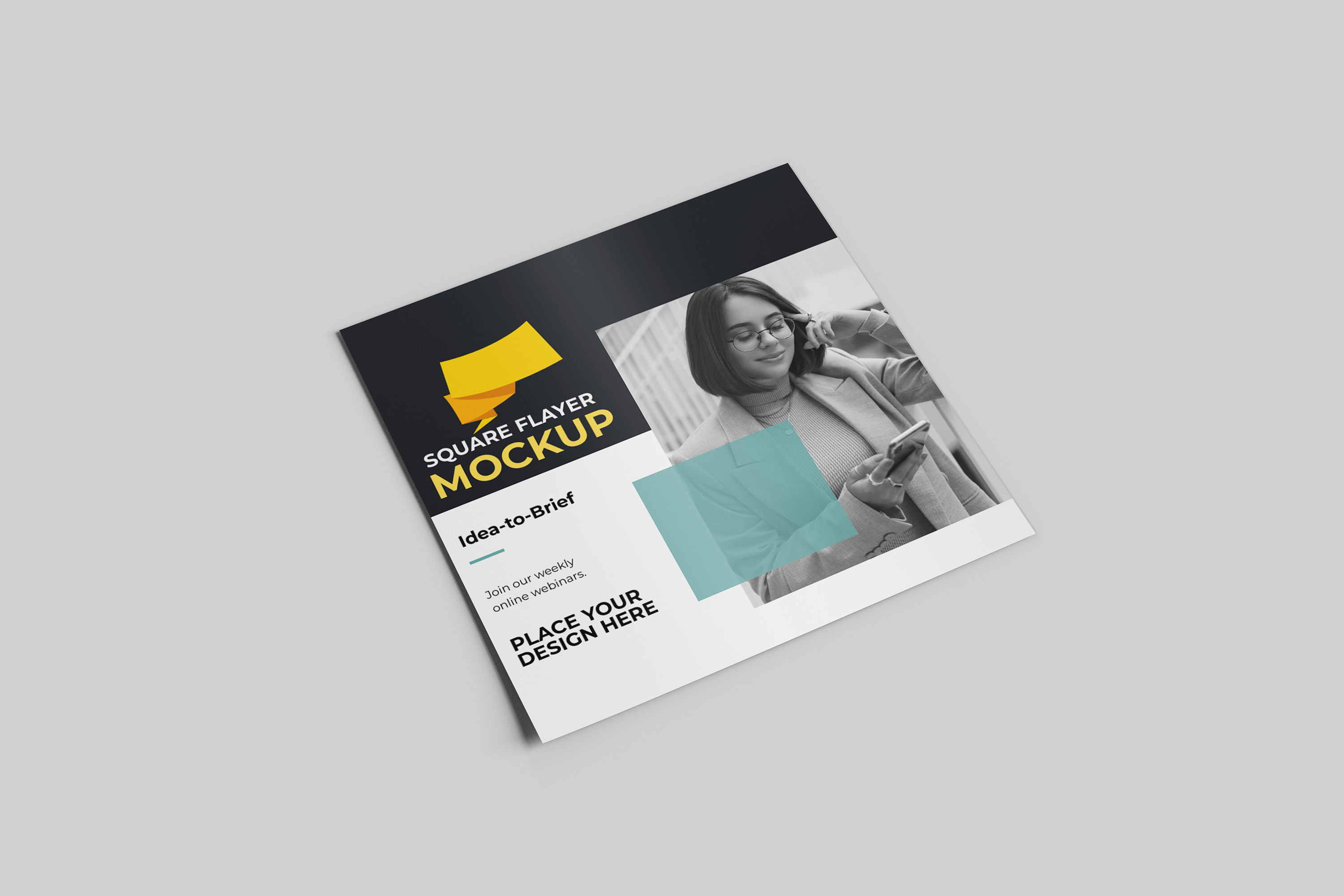 Square Flyer Mockup Graphic by bimockups · Creative Fabrica