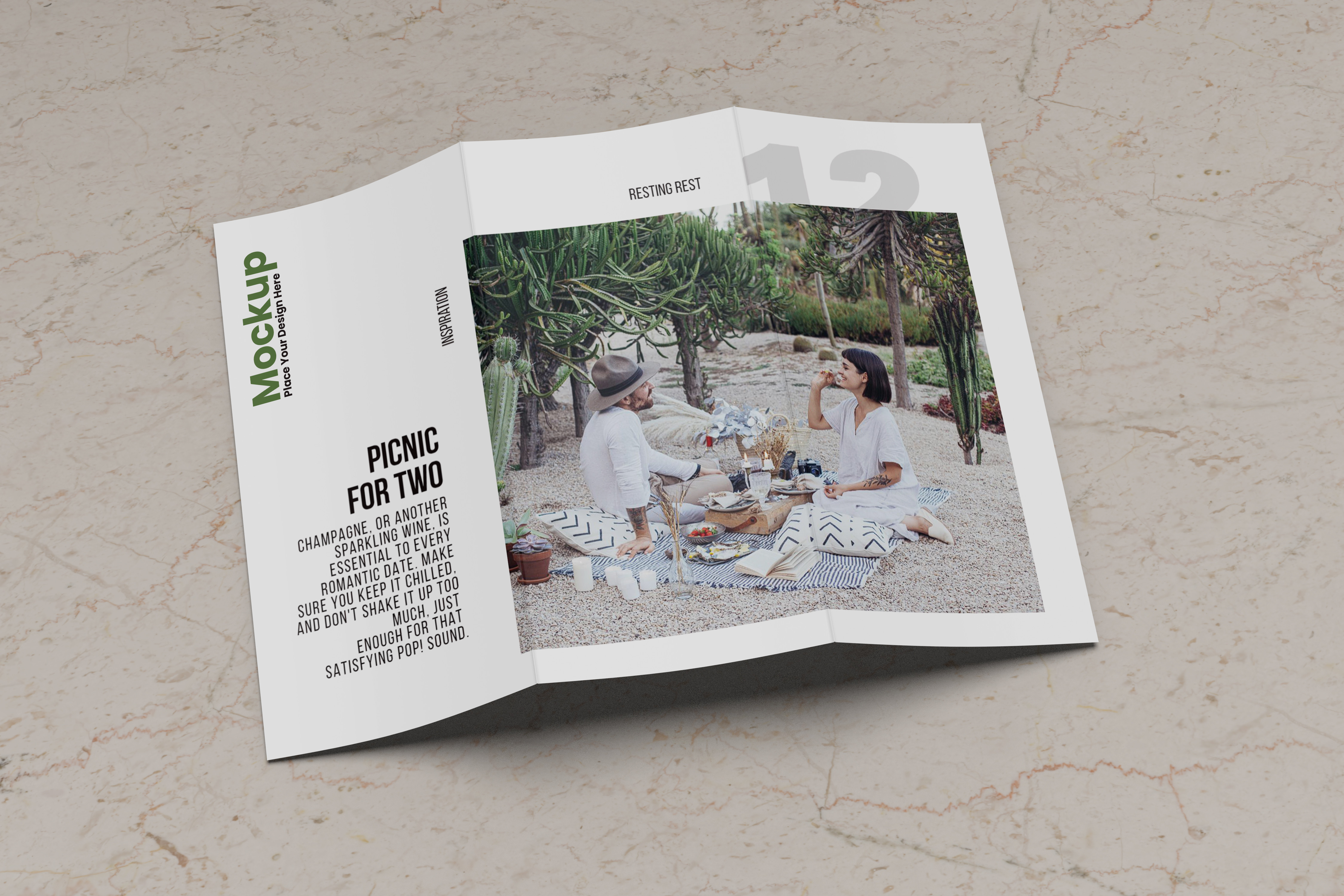 Trifold Brochure Mockup Graphic by bimockups · Creative Fabrica