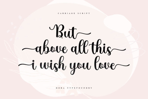 Carriage Script Font - Preview 2