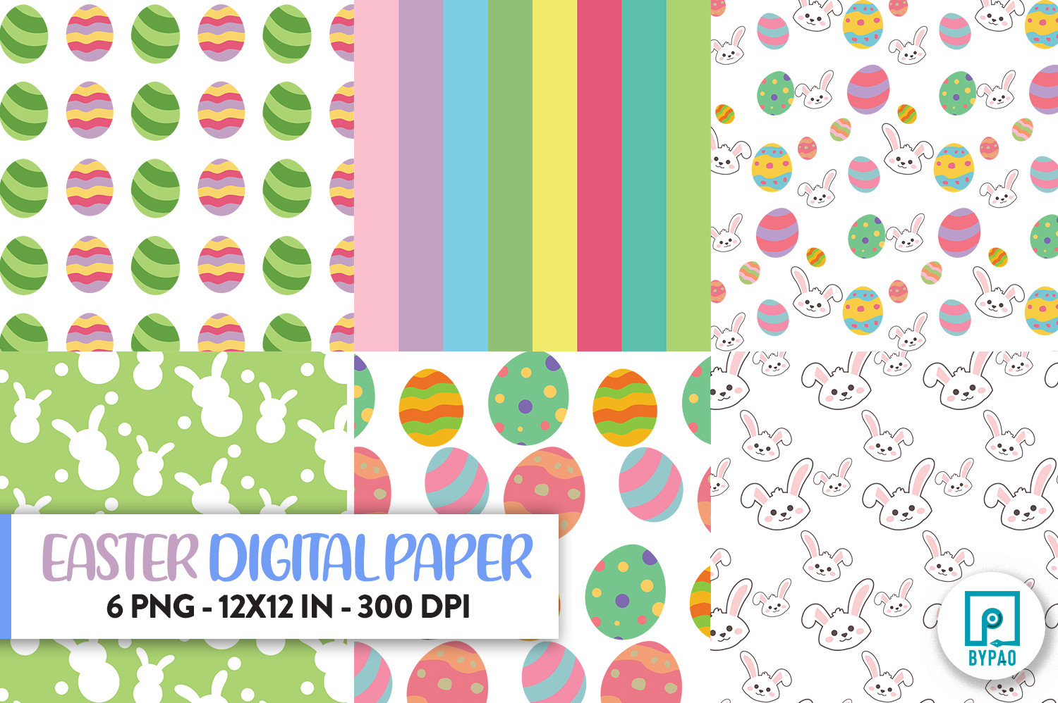 Easter Digital Paper Pack 1 Graphic by paoreyes15 · Creative Fabrica