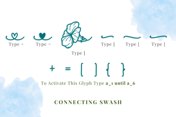 Glorya Birth Flower Font - Preview 5