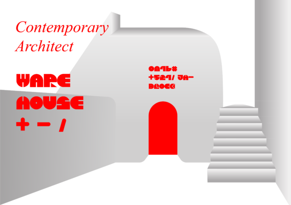 HK Block Font PNG with transparent background - Preview 2