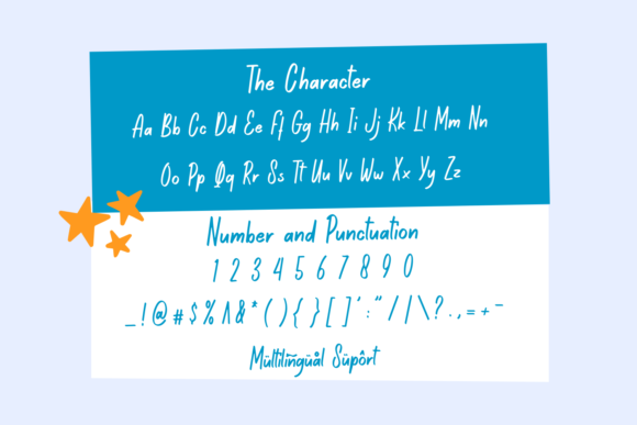 Kate Blues Font PNG with transparent background - Preview 5