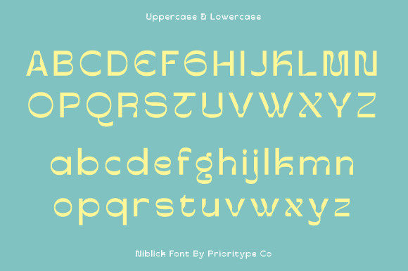 Niblick Font PNG with transparent background - Preview 4