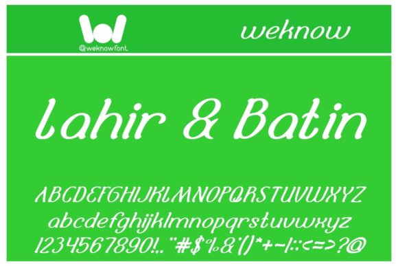Selamat Hari Raya Font PNG with transparent background - Preview 3