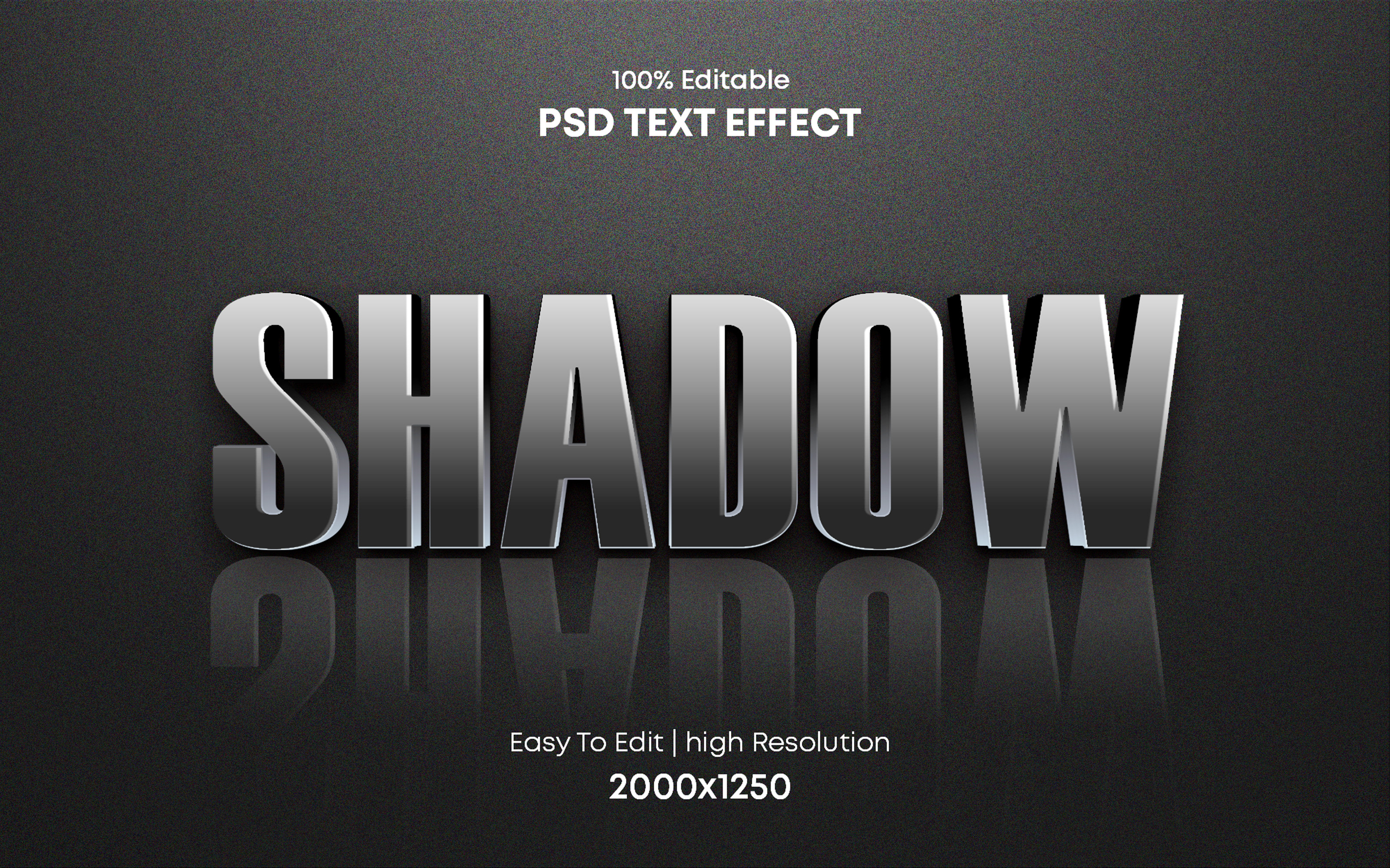 Shadow 3d PSD Text Effect Graphic by Tawsif's Creation · Creative Fabrica