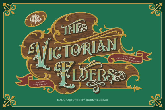 The Victorian Elders Serif Font By Burntilldead