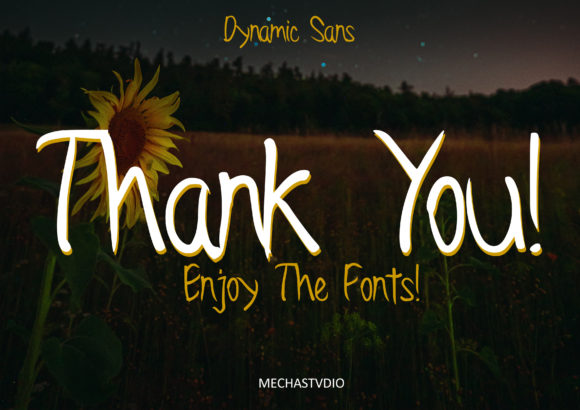 Dynamic Sans Font - Preview 3