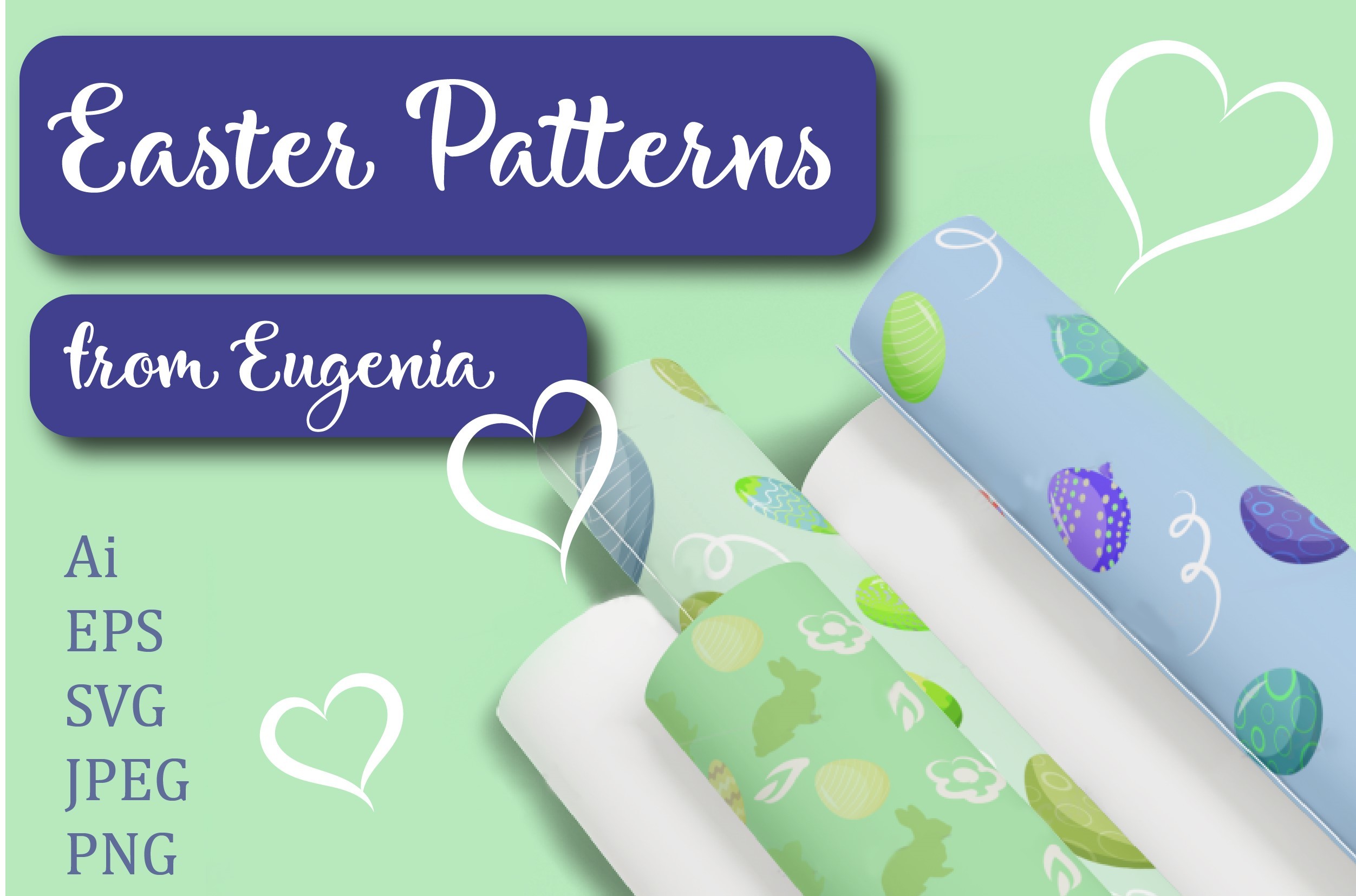 EASTER PATTERNS Graphic by Eugenia · Creative Fabrica