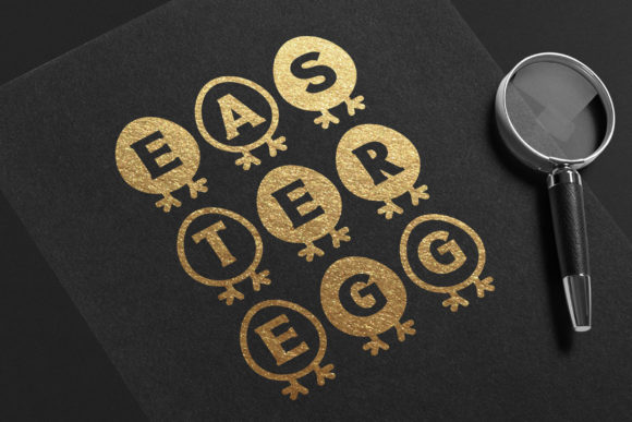 Easter Egg Chick Font - Preview 4