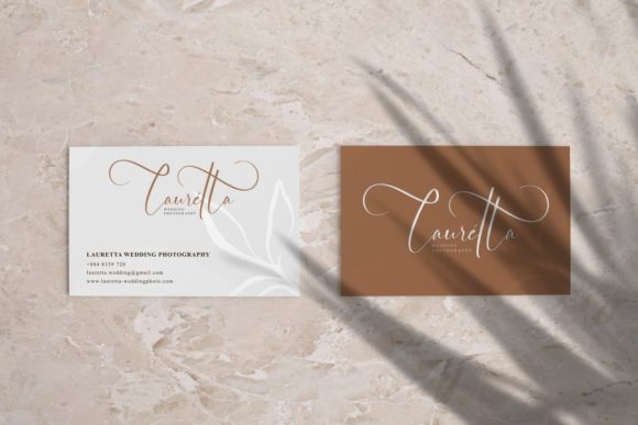 Elegant Wedding Font PNG with transparent background - Preview 4