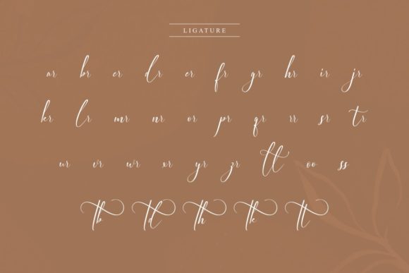 Elegant Wedding Font PNG with transparent background - Preview 5