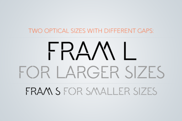 Fram Font PNG with transparent background - Preview 1