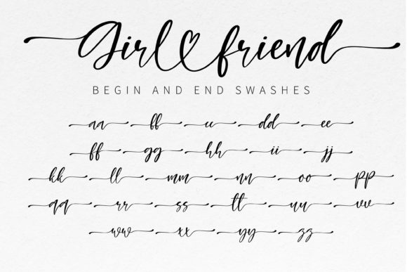 Girl Friend Font - Preview 1