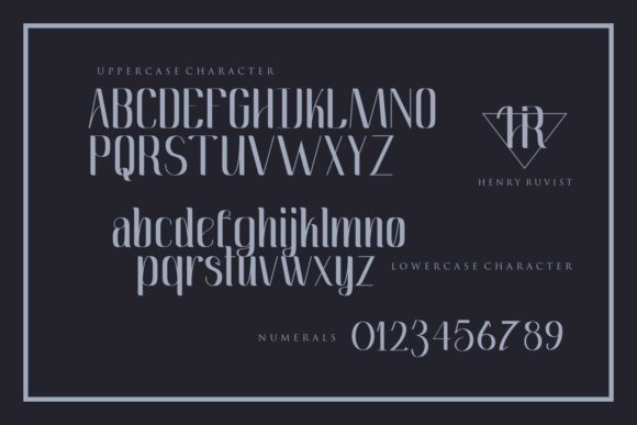 Henry Ruvist Font PNG with transparent background - Preview 3
