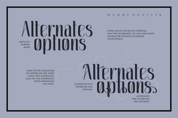 Henry Ruvist Font PNG with transparent background - Preview 6