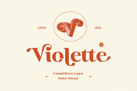 Holen Vintage Font PNG with transparent background - Preview 3