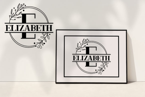 Leaves Monogram Font PNG with transparent background - Preview 4