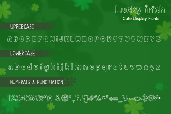 Lucky Irish Font PNG with transparent background - Preview 1