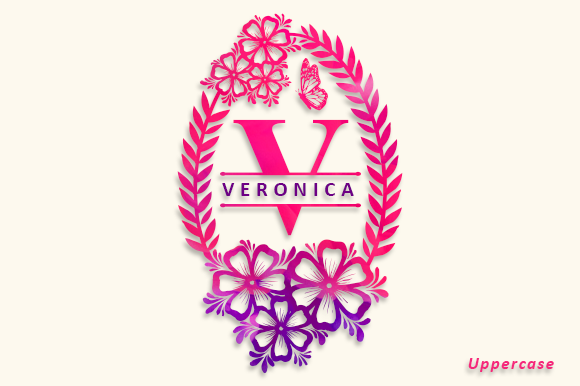 Magdalene Monogram Font PNG with transparent background - Preview 2