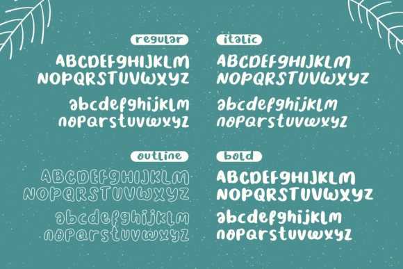Nice Weather Font PNG with transparent background - Preview 3