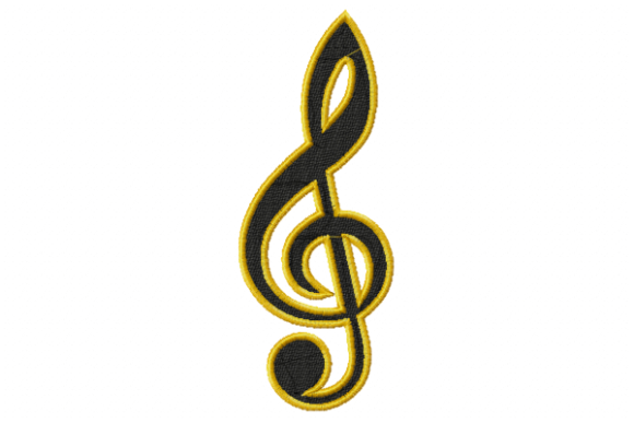 Note Embroidery Design