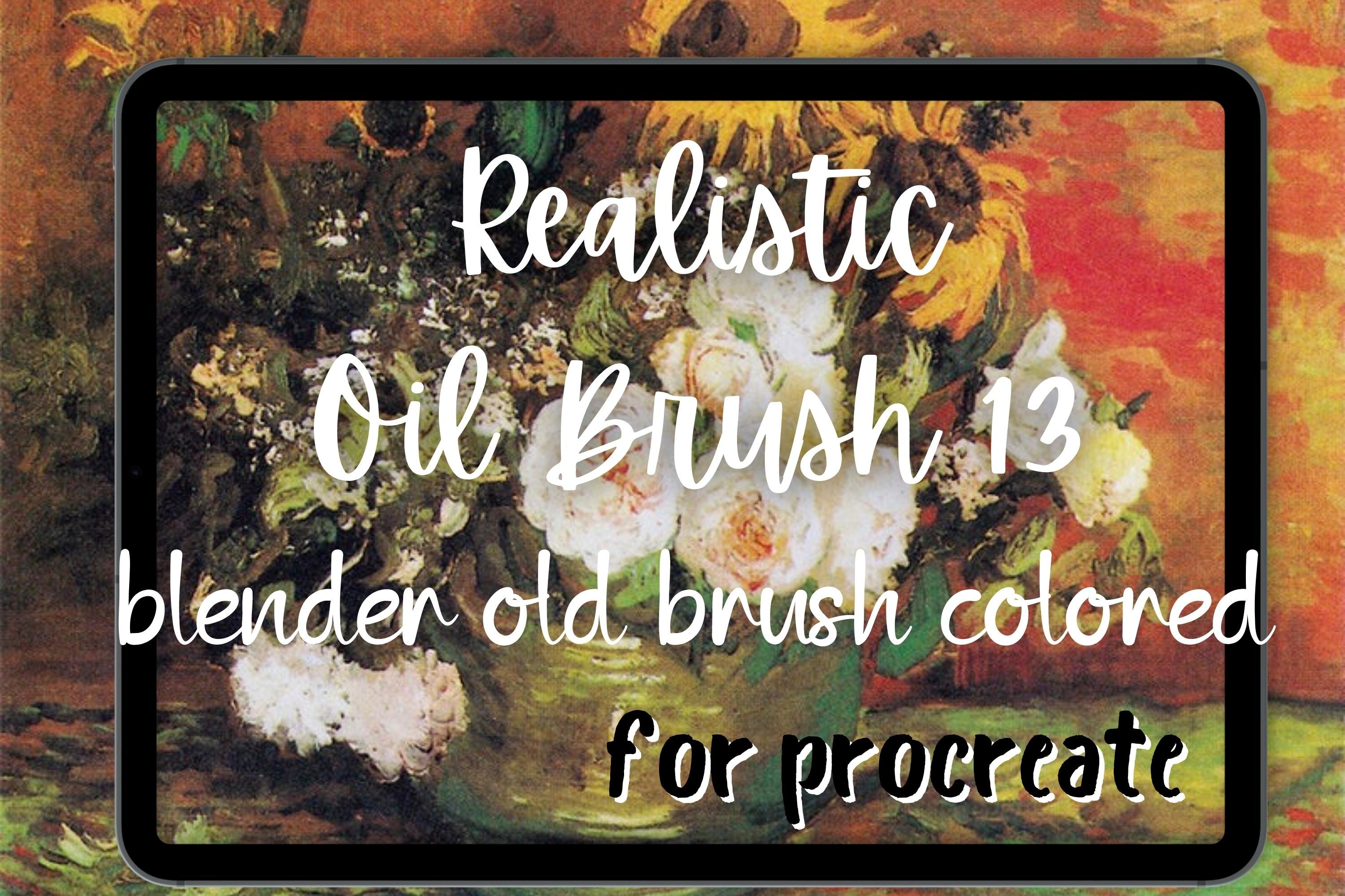 Procreate Oil Brush 13 Colored Blender Graphic by Millie Her Majesty ...