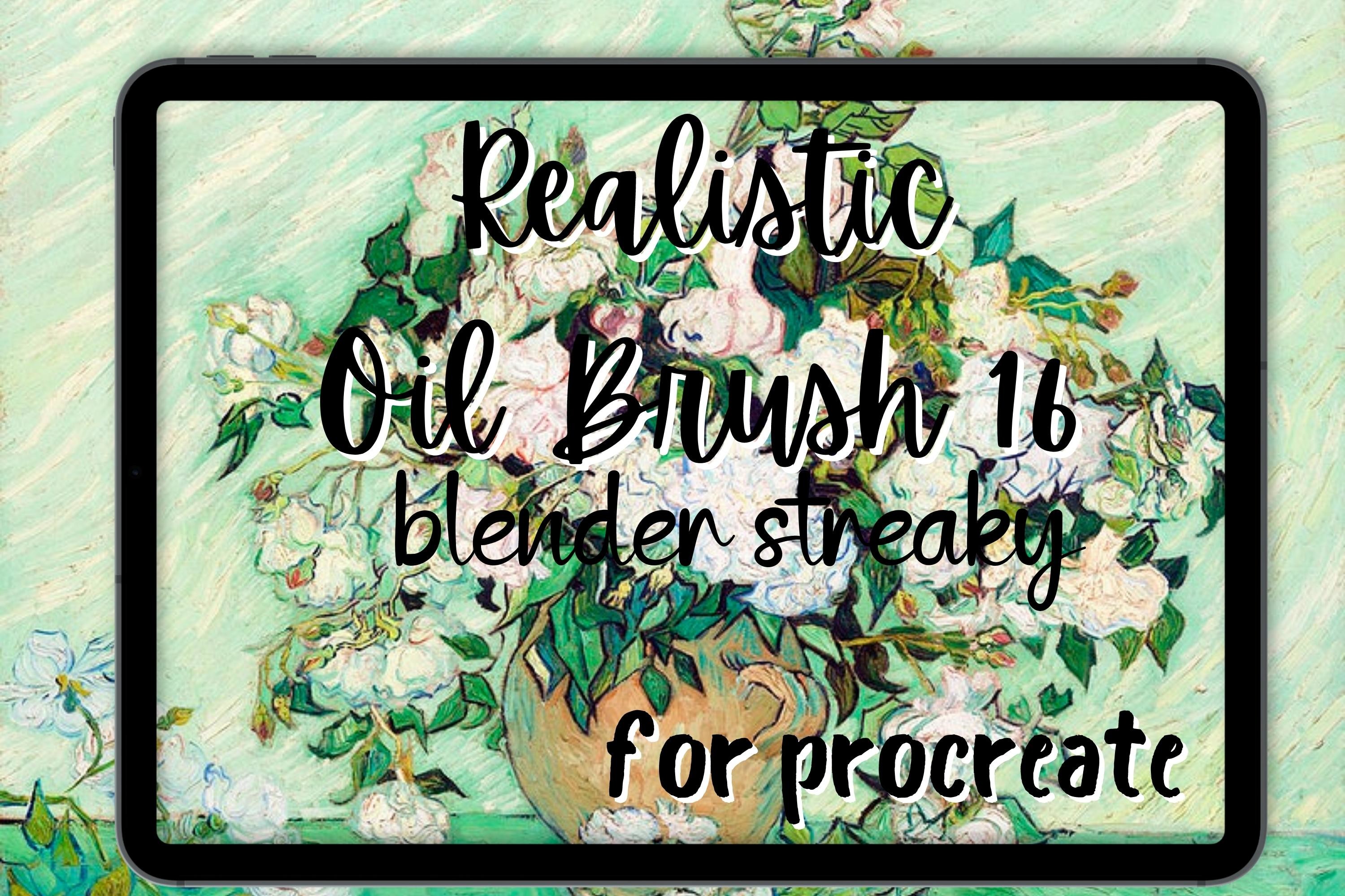 Procreate Oil Brush 16 Streaky Blender Graphic by Millie Her Majesty ...
