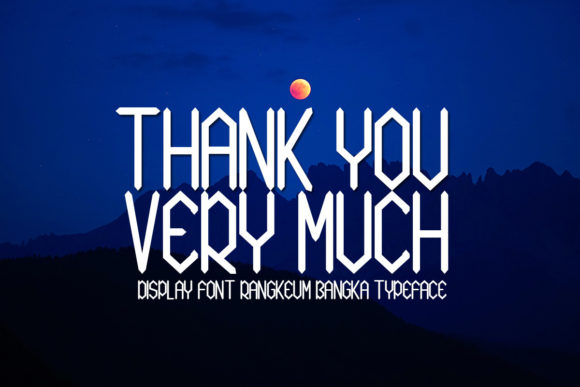 Rangkeum Bangka Font PNG with transparent background - Preview 4
