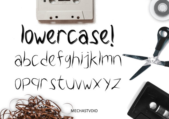 Silky Tape Signature Font PNG with transparent background - Preview 2