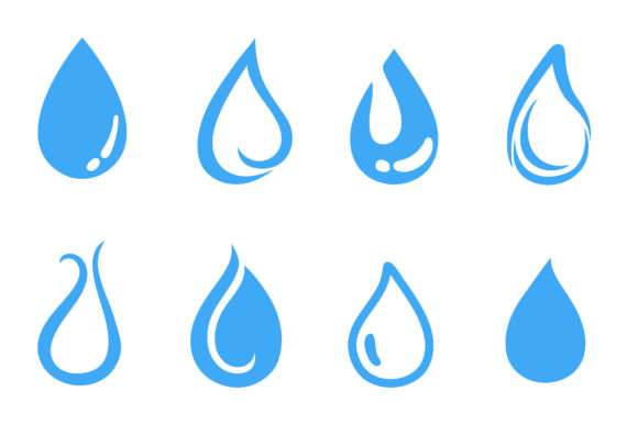 Water Drop Logo Template Vector Illustra