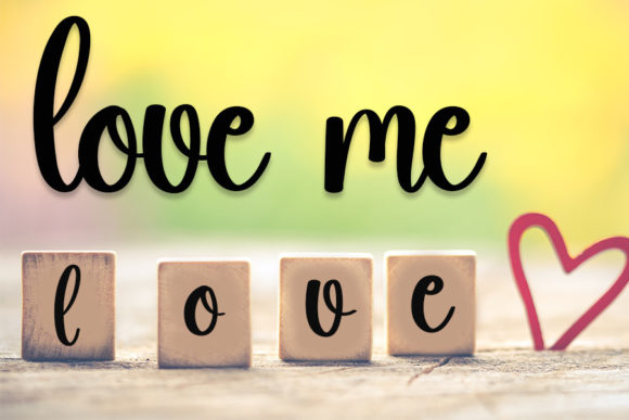 Blind Love Font PNG with transparent background - Preview 1