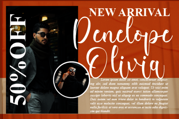Milani Journey Font PNG with transparent background - Preview 1