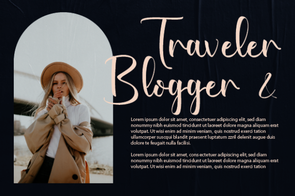 Pullman Penelope Font PNG with transparent background - Preview 4