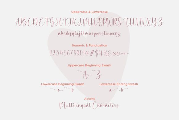 Rosegrace Font PNG with transparent background - Preview 5