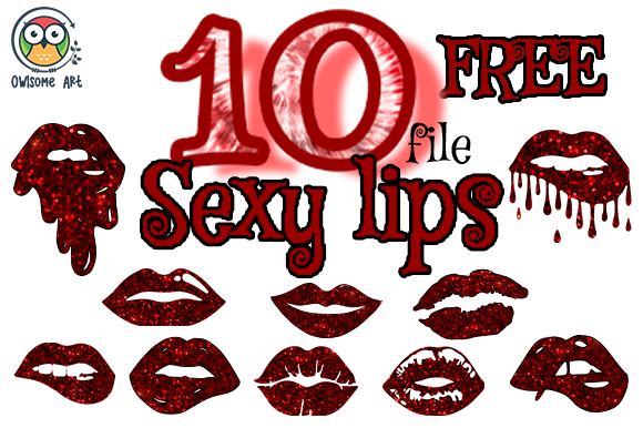 Sexy Lips Glitter Bundle Free