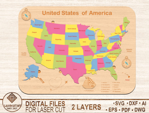 United States of America Map Puzzle