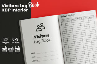 Visitors Log Book - KDP Interior Graphic by KDP Champ · Creative Fabrica