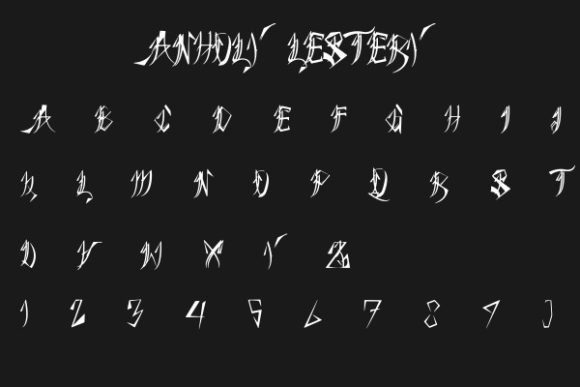 ANHOLY LESTERY Font - Preview 1