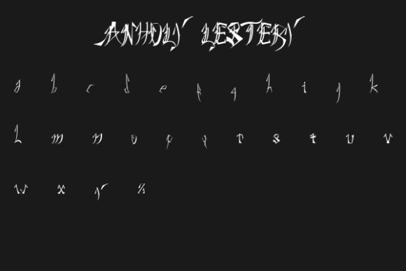 ANHOLY LESTERY Font - Preview 2