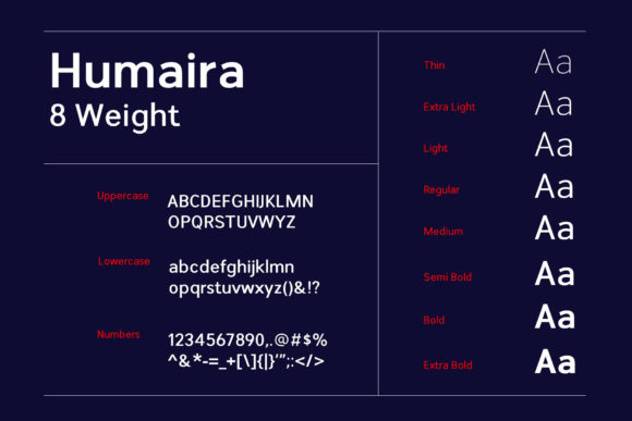Humaira Font PNG with transparent background - Preview 1