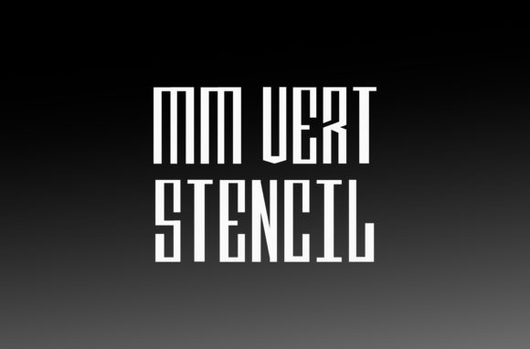 MM Vert Font PNG with transparent background - Preview 1