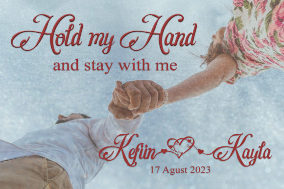 My Soulmate Font PNG with transparent background - Preview 4