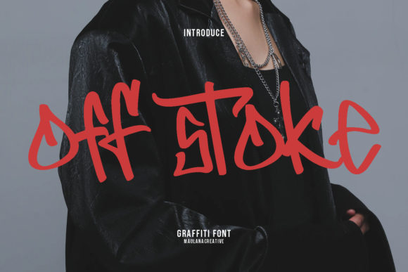Off Stoke Font Font Display Font Di Maulana Creative